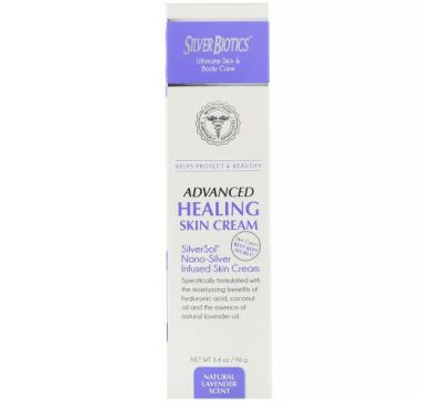 American Biotech Labs, Advanced Healing Skin Cream, Natural Lavender Scent, 3.4 oz (96 g)