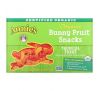 Annie's Homegrown, Organic Bunny Fruit Snacks, тропическое лакомство, 5 пакетиков по 23 г (0,8 унции) каждый