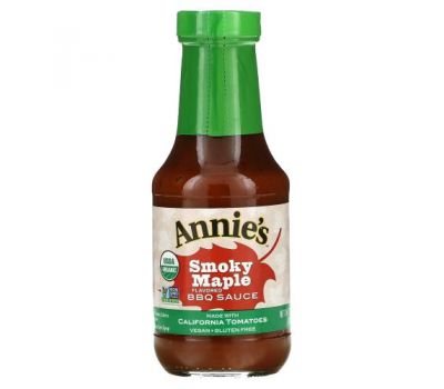 Annie's Naturals, соус барбекю с жидким дымом и кленовым сиропом, 340 г (12 унций)