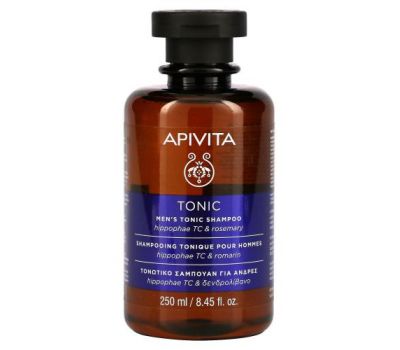 Apivita, Men's Tonic Shampoo, Hippophae TC & Rosemary, 8.45 fl oz (250 ml)