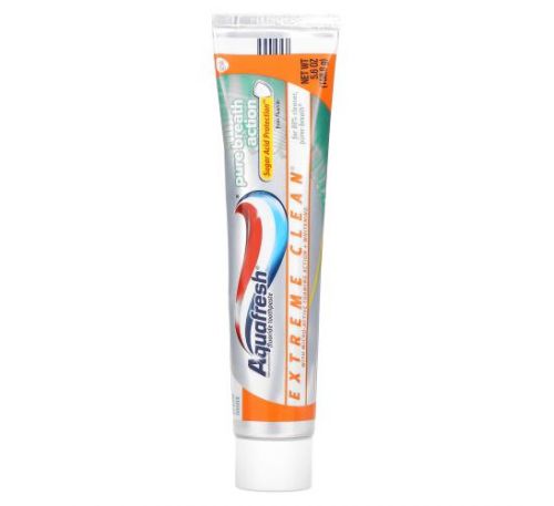 Aquafresh, Зубная паста с фтором Extreme Clean, чистое дыхание, свежая мята, 158,8 г (5,6 унции)