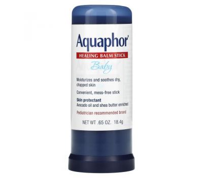 Aquaphor, Baby, лечебный бальзам, без отдушек, 18,4 г (0,65 унции)