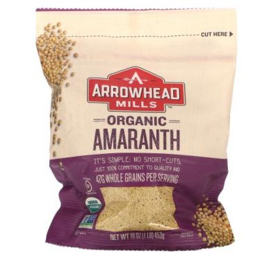 Arrowhead Mills, Organic, Amaranth, 16 oz (453 g)