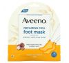 Aveeno, восстанавливающая маска для ног с готу колой, 2 одноразовых носочка