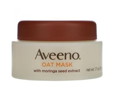 Aveeno, овсяная косметическая маска с экстрактом семян моринги, детокс, 50 г (1,7 унции)