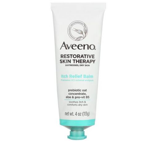 Aveeno, Restorative Skin Therapy, бальзам для снятия зуда, 113 г (4 унции)