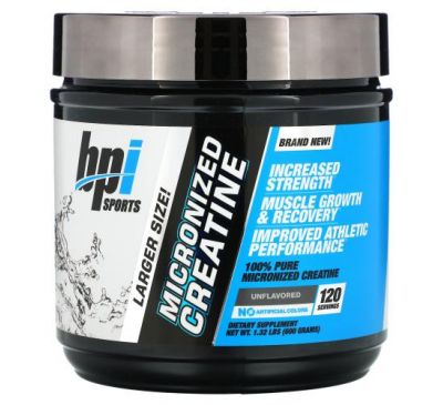 BPI Sports, Micronized Creatine, Limited Edition, Unflavored, 1.32 lbs (600 g)