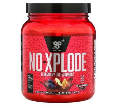 BSN, N.O.-Xplode, Legendary Pre-Workout, Fruit Punch, 1.22 lbs (555 g)
