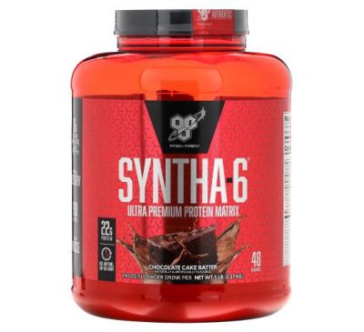 BSN, Syntha 6, Ultra Premium Protein Matrix, Chocolate Cake Batter, 5 lb (2.27 kg)