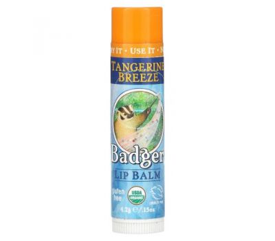 Badger Company, Lip Balm, Tangerine Breeze, .15 oz (4.2 g)
