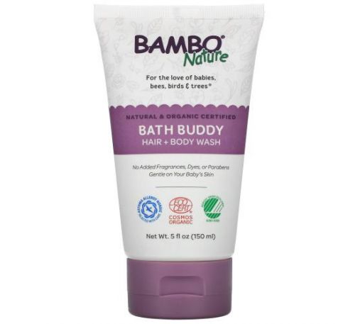 Bambo Nature, Bath Buddy Hair + Body Wash, 5 fl oz (150 ml)