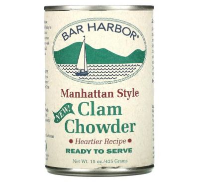 Bar Harbor, Manhattan Style Clam Chowder, 15 oz (425 g)