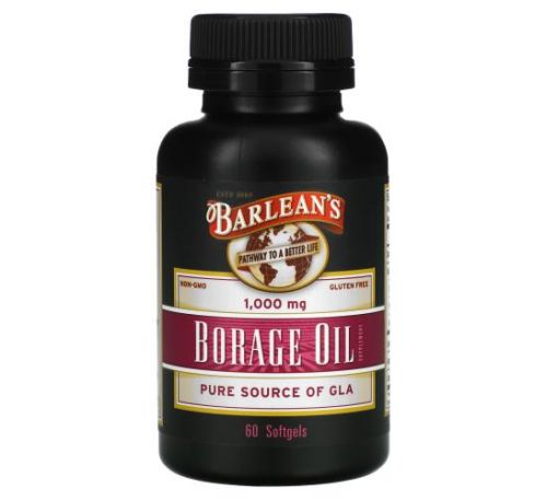 Barlean's, Borage Oil, 60 Softgels