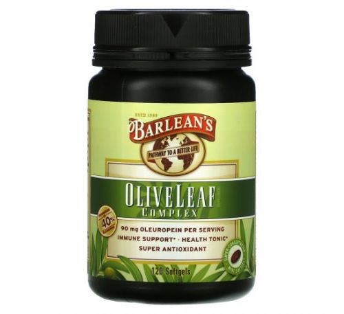 Barlean's, Olive Leaf Complex, 120 Softgels