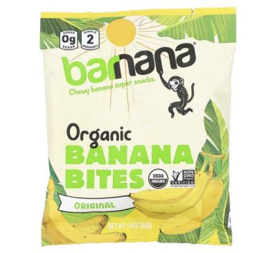 Barnana, Organic Banana Bites, Original, 1.4 oz (40 g)