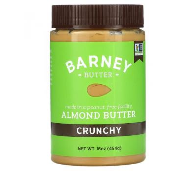 Barney Butter, Almond Butter, Crunchy, 16 oz (454 g)