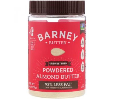Barney Butter, Powdered Almond Butter, Unsweetened, 8 oz (226 g)