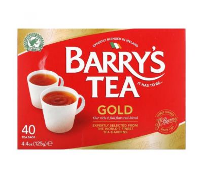 Barry's Tea, «Золота суміш», чай, 40 чайних пакетиків, 125 г