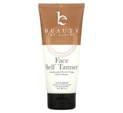 Beauty By Earth, Face Self Tanner, Fair To Medium, 3 fl oz (85 ml)