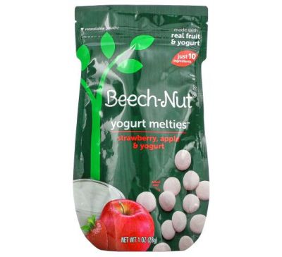 Beech-Nut, Yogurt Melties, Stage 3, Strawberry, Apple & Yogurt, 1 oz (28 g)