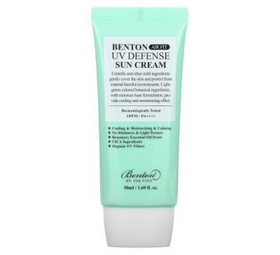 Benton, Air Fit UV Defense Sun Cream, SPF 50/PA++++, 1.69 fl oz (50 ml)