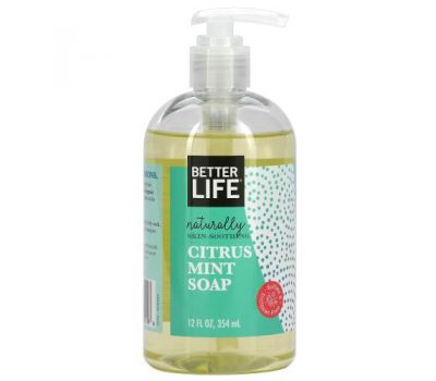 Better Life, Naturally Skin-Soothing Soap, Citrus Mint, 12 fl oz (354 ml)