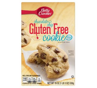 Betty Crocker, Chocolate Chip Cookie Mix, Gluten Free, 19 oz (538 g)