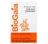 BioGaia, пробіотична добавка, зі смаком лимона, 30 жувальних таблеток