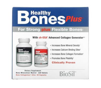 BioSil by Natural Factors, Healthy Bones Plus, программа из двух частей