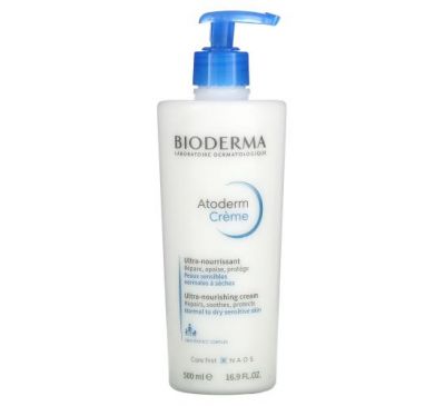 Bioderma, Atoderm, ультрапитательный крем, 500 мл (16,9 жидк. Унции)