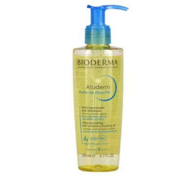 Bioderma, Atoderm, ультрапоживна очищаюча олія проти подразнення, 6,7 жидких унцій (200 мл)