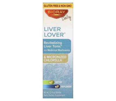 Bioray, Liver Lover, Revitalizing Liver Tonic, Alcohol Free, 2 fl oz (60 ml)
