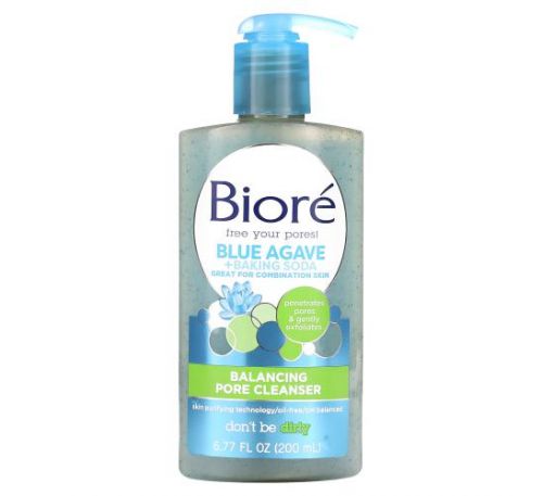 Biore, Balancing Pore Cleanser, Blue Agave + Baking Soda, 6.77 fl oz (200 ml)