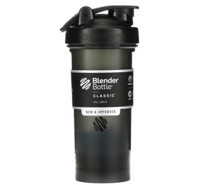 Blender Bottle, Classic with Loop, Black, 28 oz (828 ml)