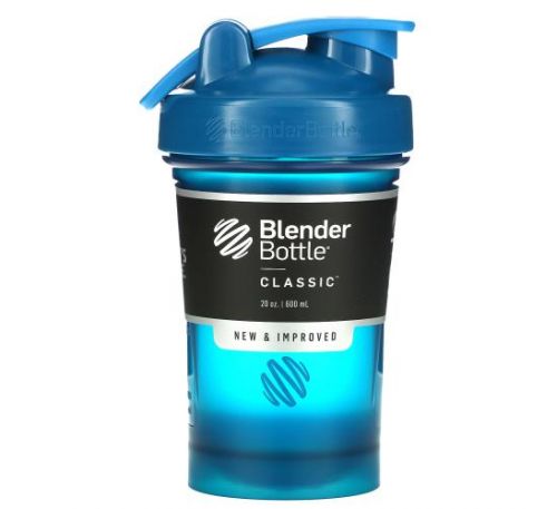 Blender Bottle, Classic with Loop, Ocean Blue, 20 oz (600 ml)