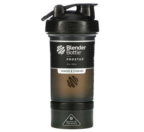 Blender Bottle, ProStak, Black, 22 oz (650 ml)