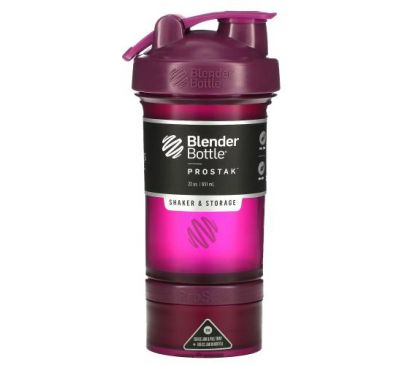 Blender Bottle, ProStak, Plum, 22 oz (651 ml)
