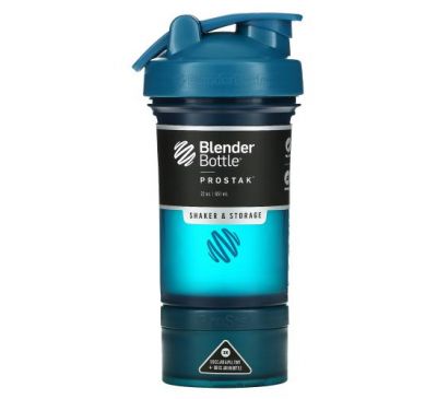Blender Bottle, Pro Stak, Ocean Blue, 22 oz (651 ml)