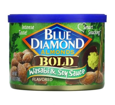 Blue Diamond, Almonds, Bold, Wasabi & Soy Sauce, 6 oz (170 g)