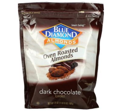 Blue Diamond, Almonds, Oven Roasted Almonds, Dark Chocolate, 25 oz (709 g)