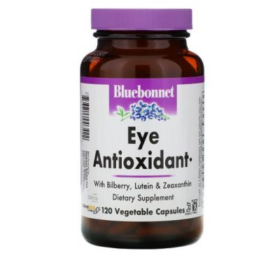 Bluebonnet Nutrition, Антиоксидант для глаз, 120 растительных капсул