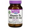 Bluebonnet Nutrition, Vitamin D3, 50 mcg (2,000 IU), 90 Vegetable Capsules
