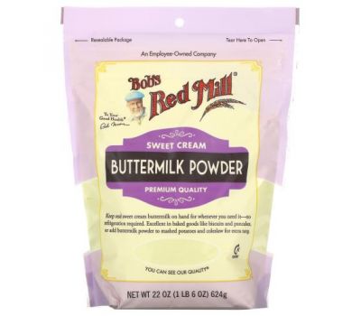 Bob's Red Mill, Buttermilk Powder, Sweet Cream, 22 oz (624 g)