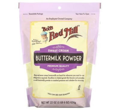 Bob's Red Mill, Buttermilk Powder, Sweet Cream, 22 oz (624 g)