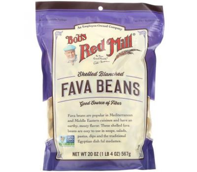 Bob's Red Mill, Fava Beans, Shelled Blanched,  20 oz (567 g)