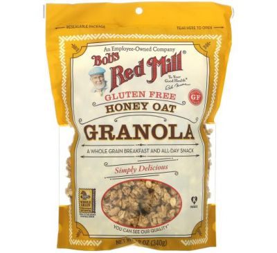 Bob's Red Mill, Honey Oat Granola, Gluten Free, 12 oz (340 g)