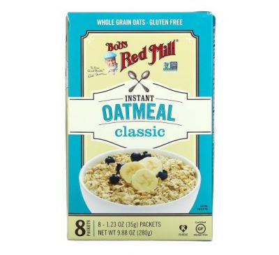 Bob's Red Mill, Instant Oatmeal, Classic , 8 Packets, 1.23 oz (35 g) Each
