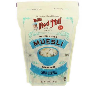 Bob's Red Mill, Muesli, Paleo Style, Gluten Free, 14 oz (397 g)