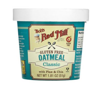 Bob's Red Mill, Oatmeal Cup, Classic, 1.81 oz (51 g)