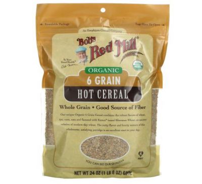 Bob's Red Mill, Organic 6 Grain Hot Cereal, 24 oz (680 g)